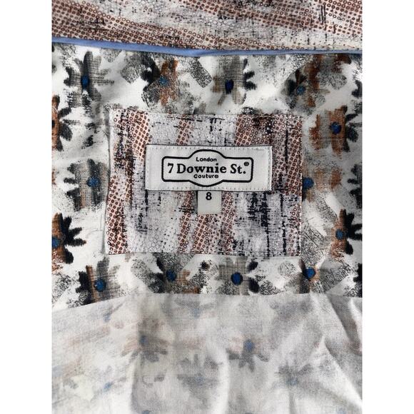 7 Downie St. Couture men's casual button-up shirt in a size 8 - Picture 14 of 16
